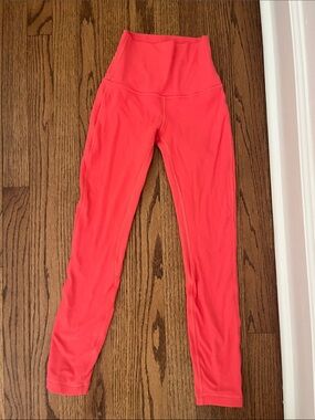 Lululemon High-Waist Coral Active Leggings for Women